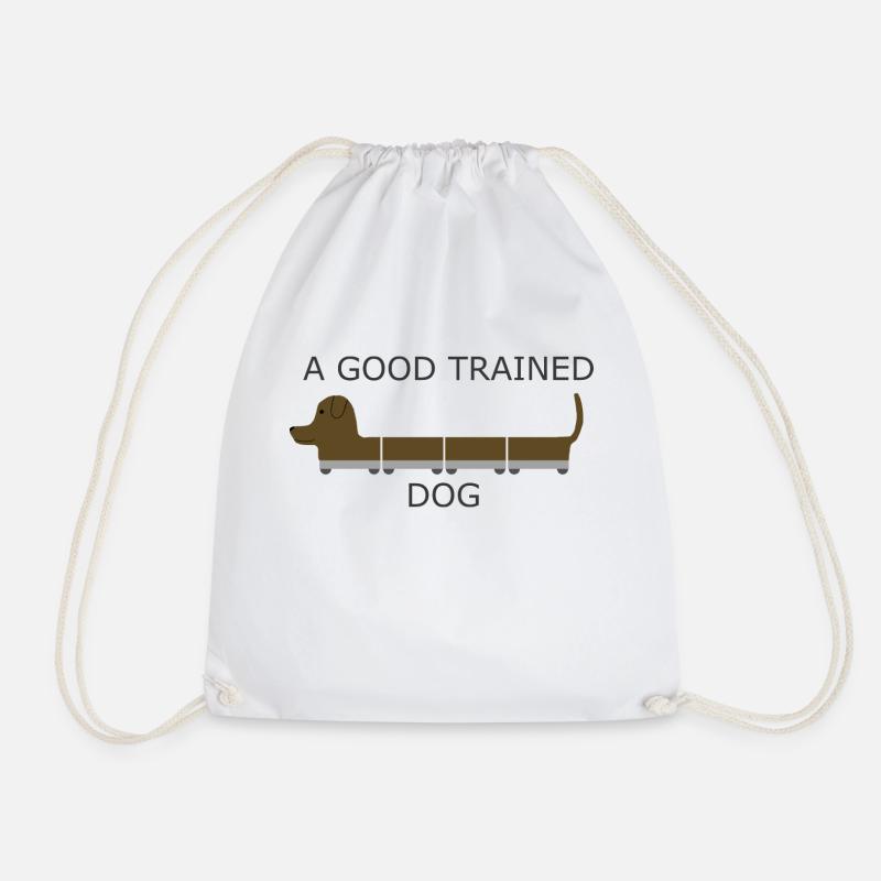 A Cute & Beautiful Dog Train - Turnbeutel - Weiß
