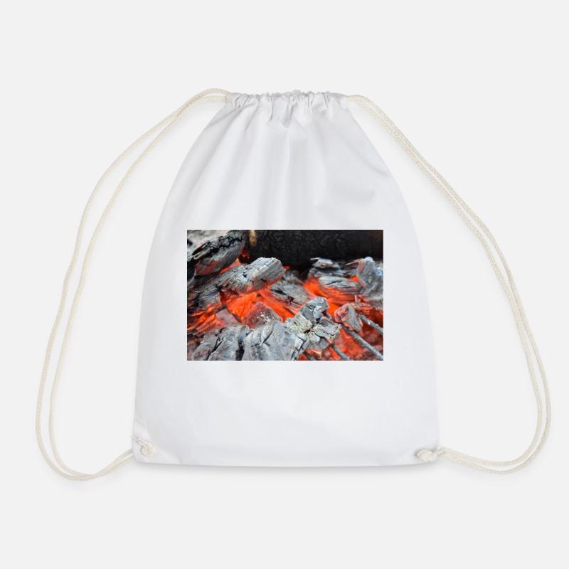 Fire embers - Drawstring Bag - white