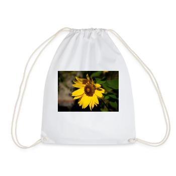 Sonnenblume - Turnbeutel - Weiß - Vorne