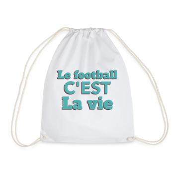 Le football c est la vie - Sac de sport léger - blanc - Devant