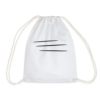 Bandes mobiles | Bandes de vitesse, vitesse - Sac de sport léger - blanc - Devant