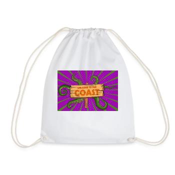 Bienvenue sur la côte Spooky Halloween Comic Style - Sac de sport léger - blanc - Devant