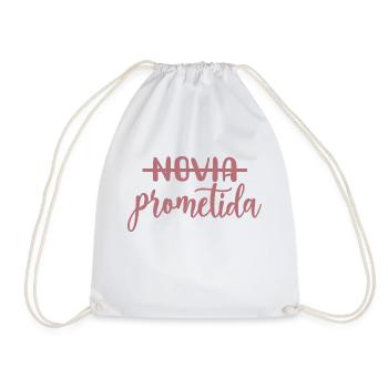 Prometida Fiancée Engagement Wedding Bride To Be - Drawstring Bag - white - Front