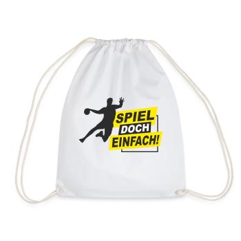 Handball - spiel doch einfach! - Turnbeutel - Weiß - Vorne