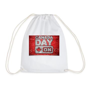 Canada Day Graffiti Fête du Canada - Drawstring Bag - white - Front