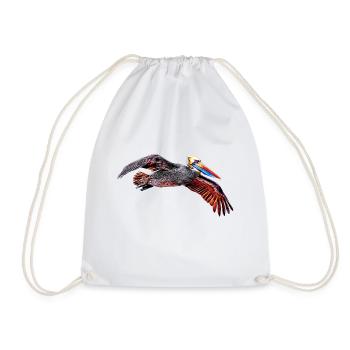 Pelican - Drawstring Bag - white - Front