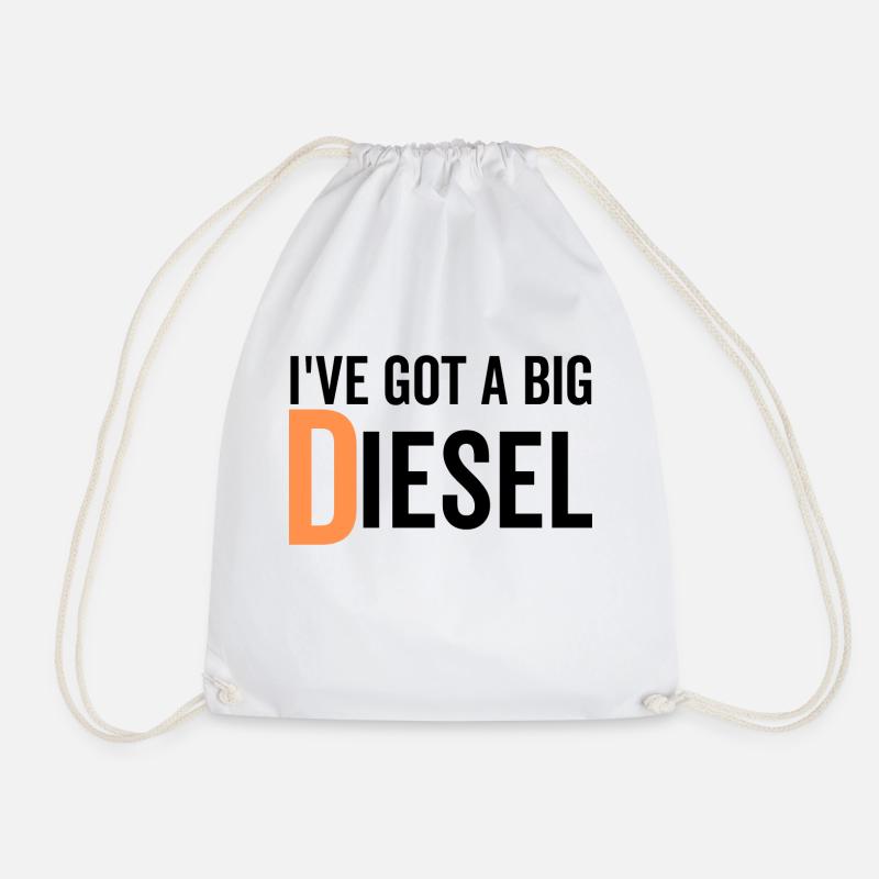 Ich habe einen großen Diesel - Turnbeutel - Weiß