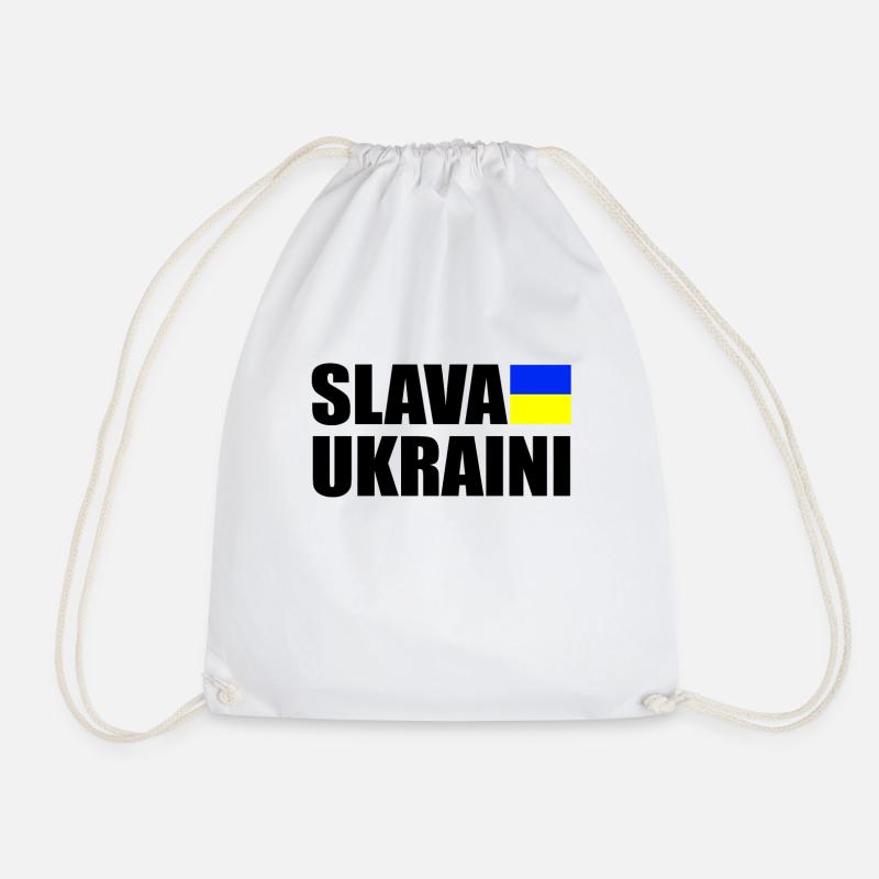 Slava Ukraini - Turnbeutel - Weiß