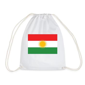 Kurdistan Flagge - Turnbeutel - Weiß - Vorne