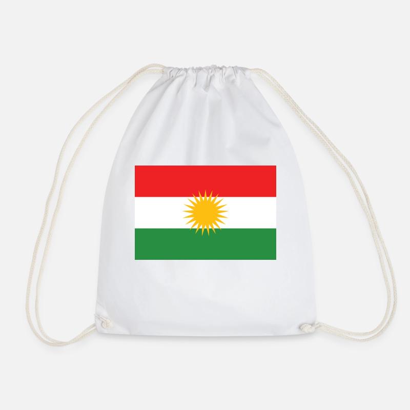 Kurdistan Flagge - Turnbeutel - Weiß