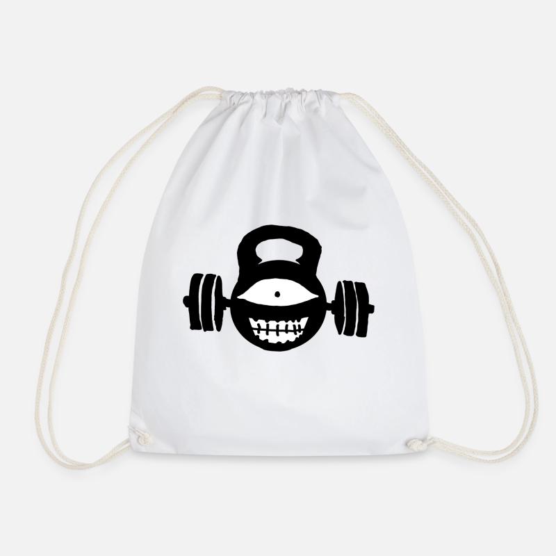 Zyklopen-Kettlebell - Turnbeutel - Weiß