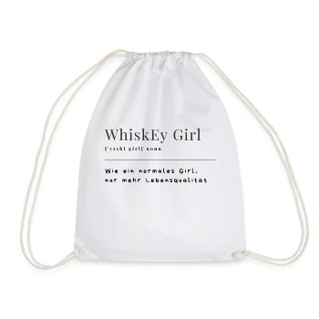 WhiskEy Girl - Turnbeutel - Weiß - Vorne