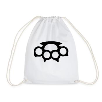 American fist weapon - Drawstring Bag - white - Front