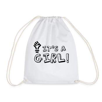 Grossesse Baby shower Babyshower Boy Girl - Sac de sport léger - blanc - Devant