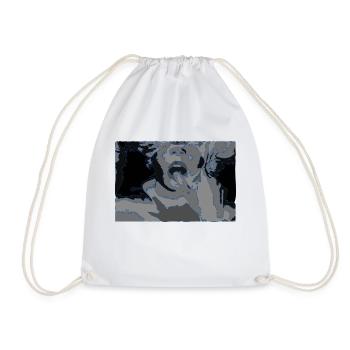 SWIM BLUE - Drawstring Bag - white - Front