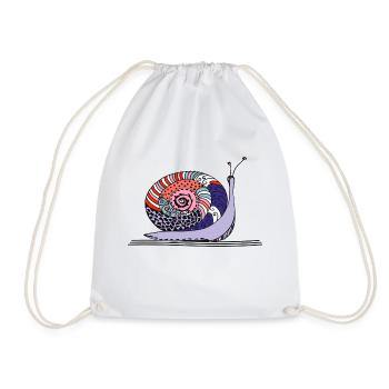 Escargot - Sac de sport léger - blanc - Devant