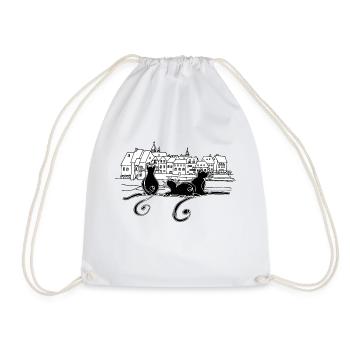 Chats - Sac de sport léger - blanc - Devant
