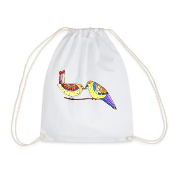 Oiseaux - Sac de sport léger - blanc - Devant