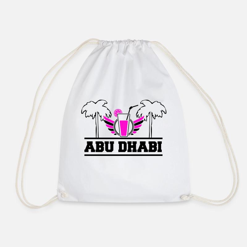 abu dhabi - Turnbeutel - Weiß
