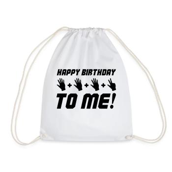 Joyeux anniversaire à moi 18 - Sac de sport léger - blanc - Devant