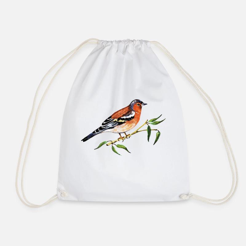 Bunter Vogel - Turnbeutel - Weiß