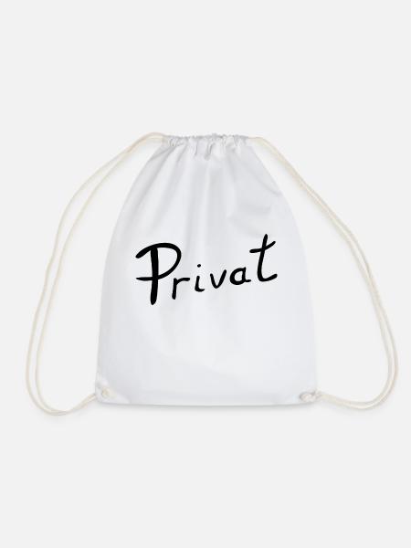 Privat - Turnbeutel - Weiß
