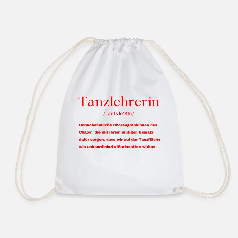 Tanzlehrerin Definition - Turnbeutel - Weiß