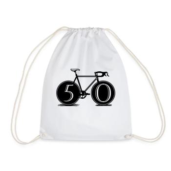 50 ans de speed cycling - Sac de sport léger - blanc - Devant