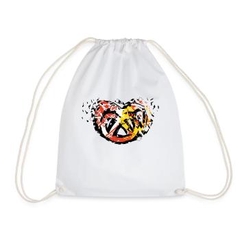 Pretzel Alsace eclat free - Drawstring Bag - white - Front