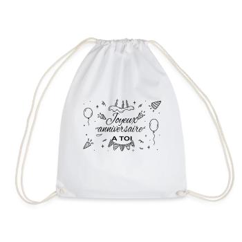 Joyeux anniversaire à toi - Sac de sport léger - blanc - Devant