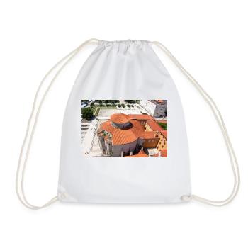 Church of St. Donatus Zadar Croatia - Drawstring Bag - white - Front