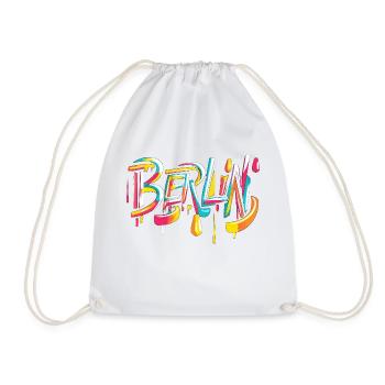 Berlin Graffiti - Drawstring Bag - white - Front