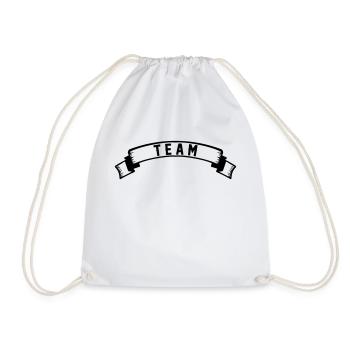 team - Drawstring Bag - white - Front