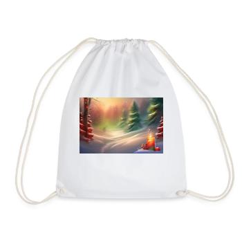 Rêverie de Noël - Sac de sport léger - blanc - Devant