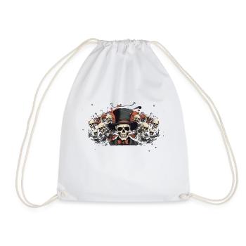Skeletons - Drawstring Bag - white - Front