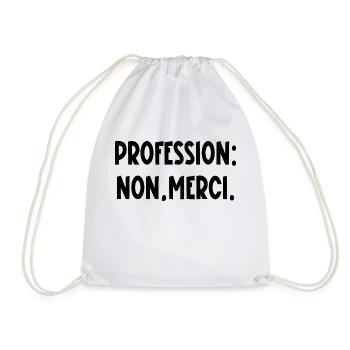 profession non merci - Sac de sport léger - blanc - Devant