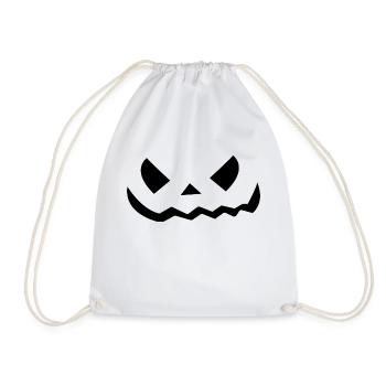 Halloween Pumpkin Costume - Drawstring Bag - white - Front