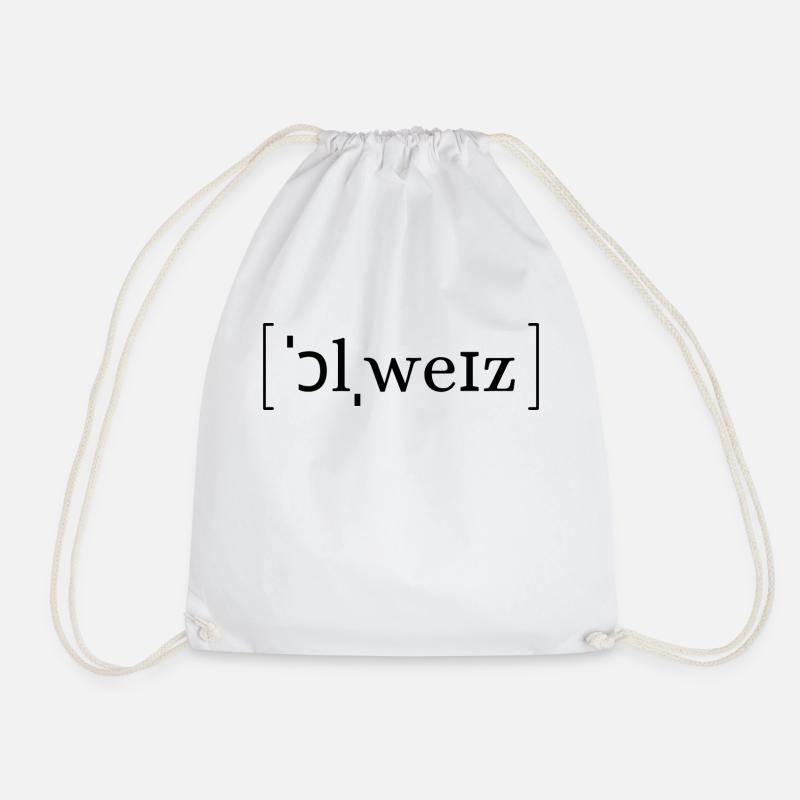 'always' Lautschrift - Turnbeutel - Weiß