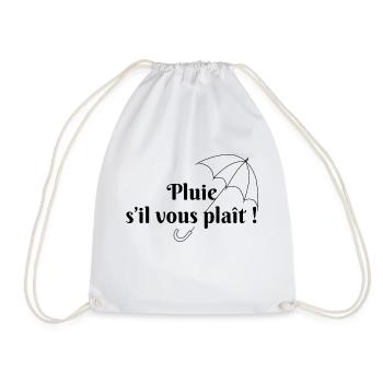 Pluie s’il vous plaît - Sac de sport léger - blanc - Devant