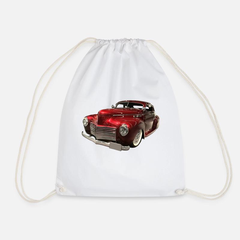 1940 Lowrider Coupe - Drawstring Bag - white