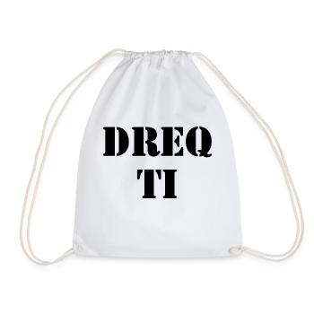Albanian - Drawstring Bag - white - Front