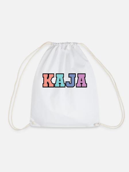 Name - Kaja - Turnbeutel - Weiß