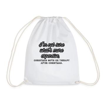 Gifts, holidays - Drawstring Bag - white - Front