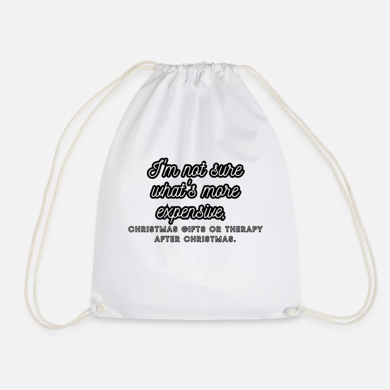 Gifts, holidays - Drawstring Bag - white