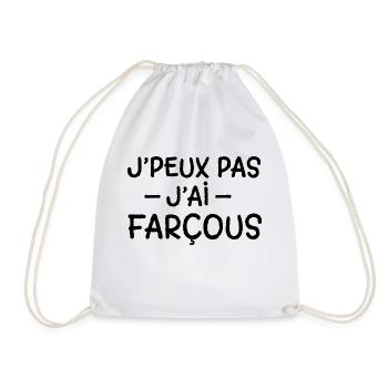 Farçou Aveyron france - Sac de sport léger - blanc - Devant
