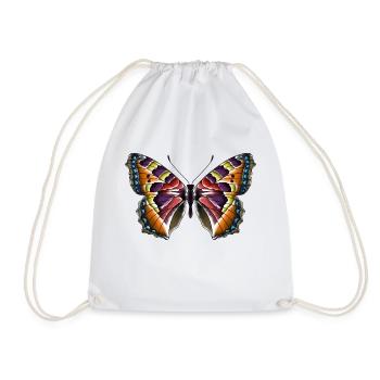Schmetterling bunt - Turnbeutel - Weiß - Vorne