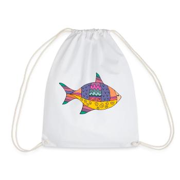 Poisson - Sac de sport léger - blanc - Devant