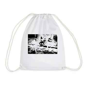 MTB MTB downhill - Drawstring Bag - white - Front