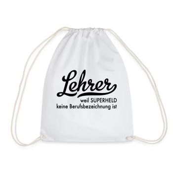 Lehrer - Turnbeutel - Weiß - Vorne
