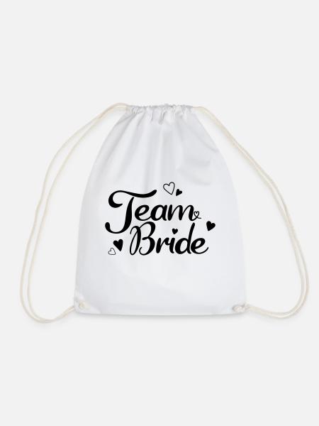 Team Bride - Turnbeutel - Weiß